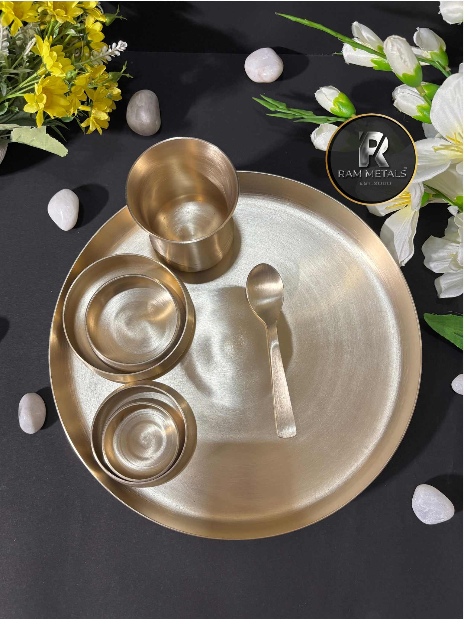 Premium Bronze Gulfa Thali Set (Kansa Dinner Set) - Handcrafted Manufacturer, Supplier, Wholesaler & Exporter in India